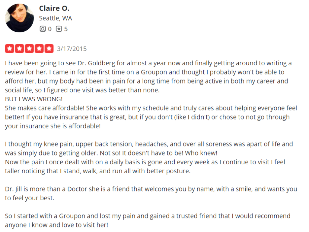 Patient Reviews - Cary-Family-Chiropractic-Testimonial27-1024x767